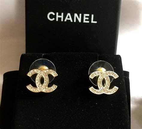 chanel cc mini stud earrings|chanel cc earrings original.